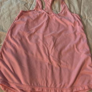 Small pink racerback tank